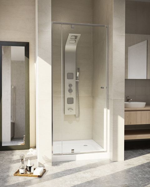 Zuhanykabin ajtó állítható szélesség 76-90 cm között 185 cm magas